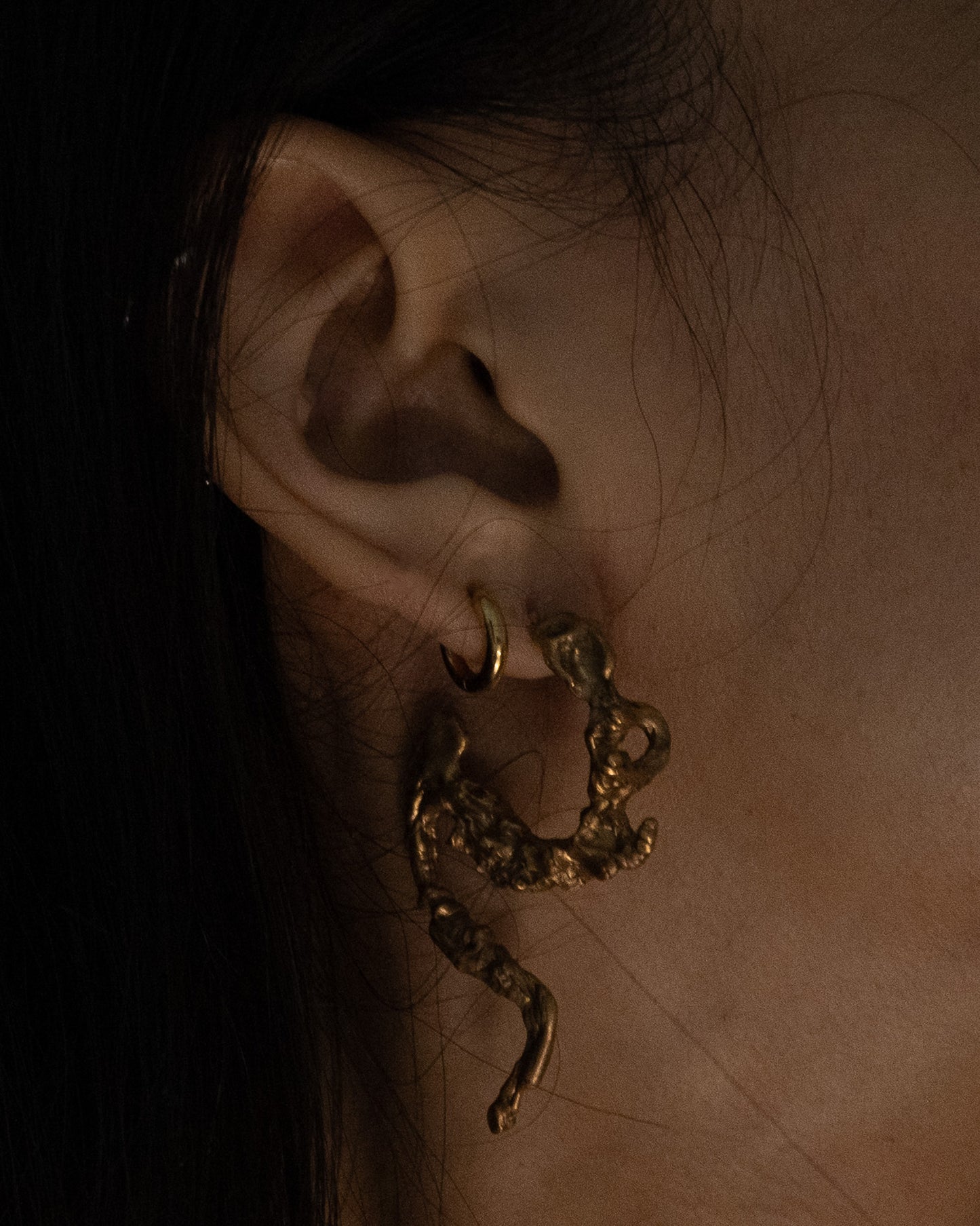 Gold Tail Earring