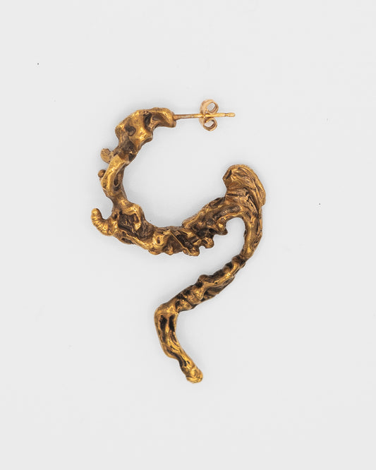 Gold Tail Earring