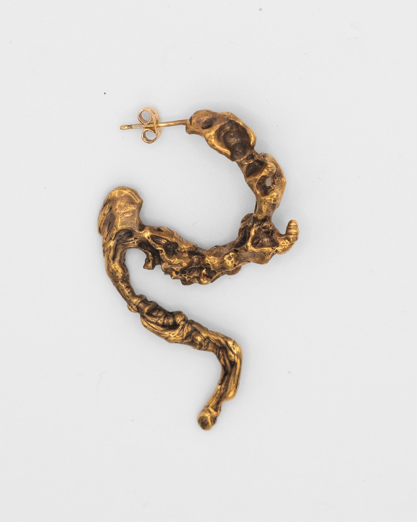 Gold Tail Earring