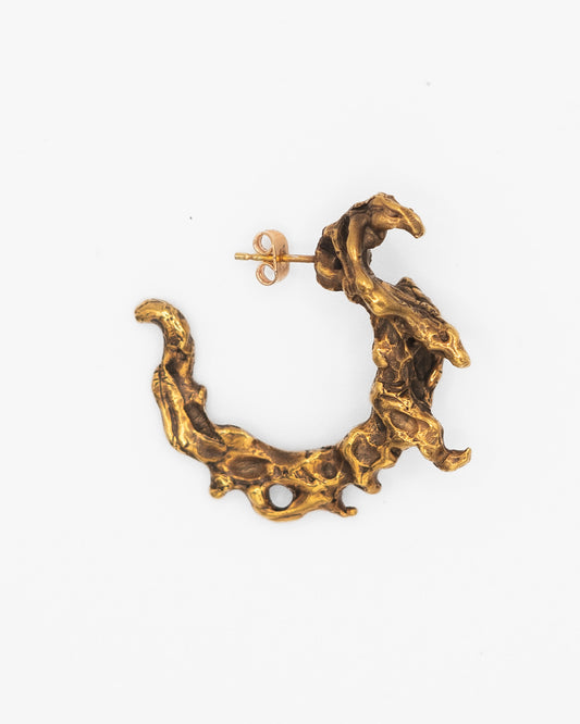 Gold Head Earring