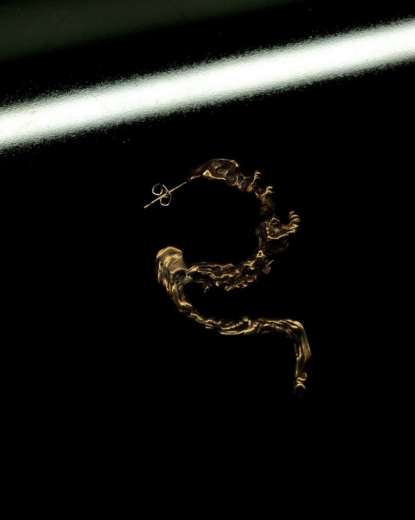 Gold Tail Earring