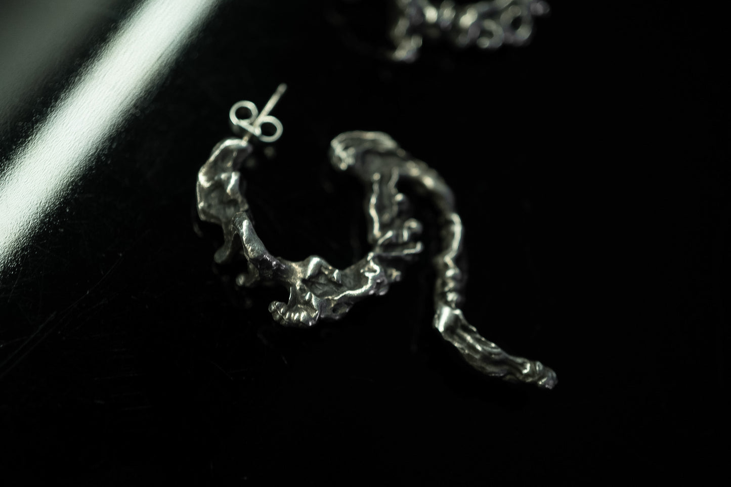 Silver Tail Earring