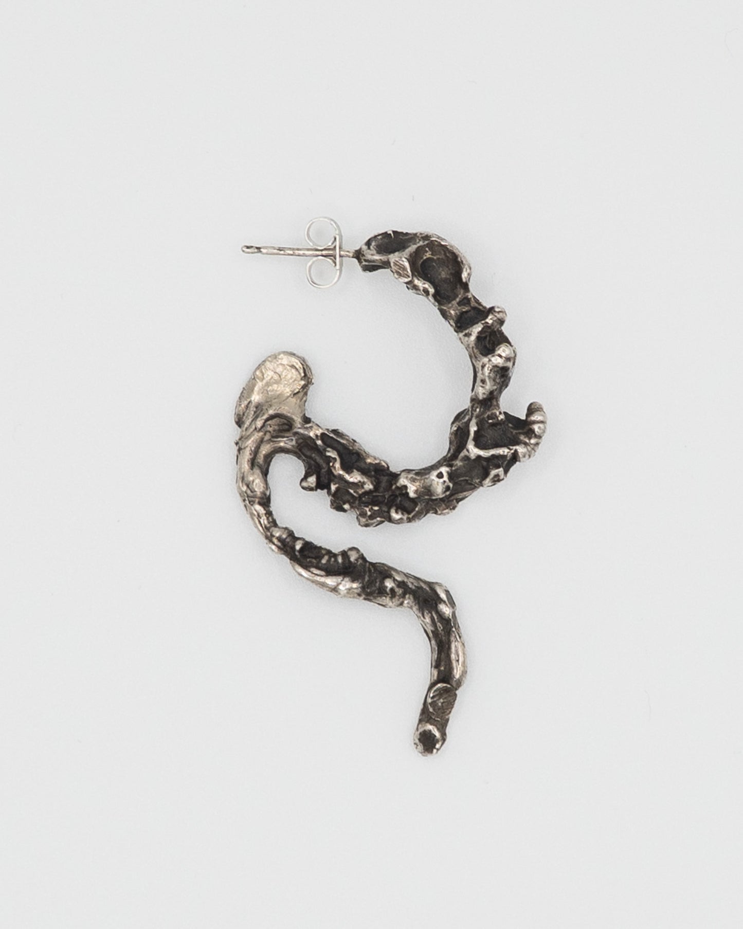 Silver Tail Earring