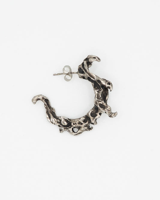 Silver Head Earring